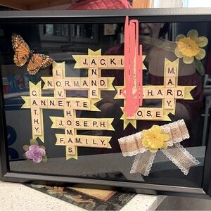 Example of a handmade gift for a special occasion. (Family name deleted/privacy)